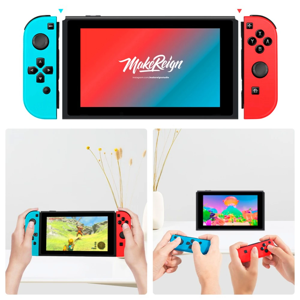 Для nintendo Switch пульты геймпада аксессуары игровой джойстик с ремешком на запястье Joy-Con L/R беспроводные контроллеры