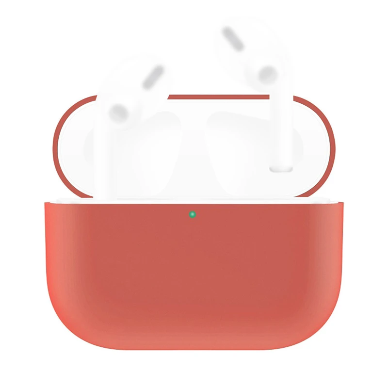 Водонепроницаемый сплошной цвет чехол для наушников AirPods Pro 2019 беспроводной