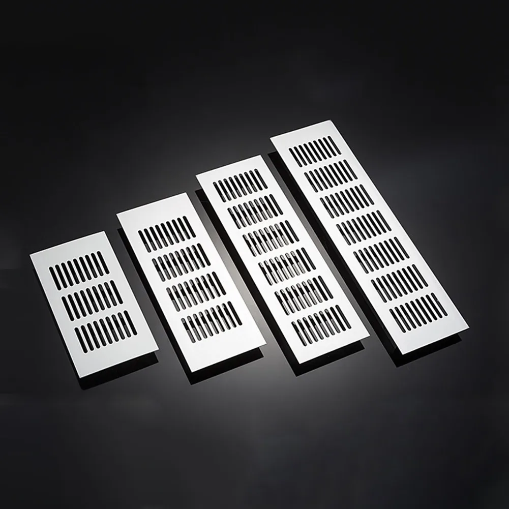 

Alloy Rectangular Air Vent Grille Ventilation Cover For Cabinet Wardrobes Cupboards Hydroponics Fan Louver Vent Home Decor Cover