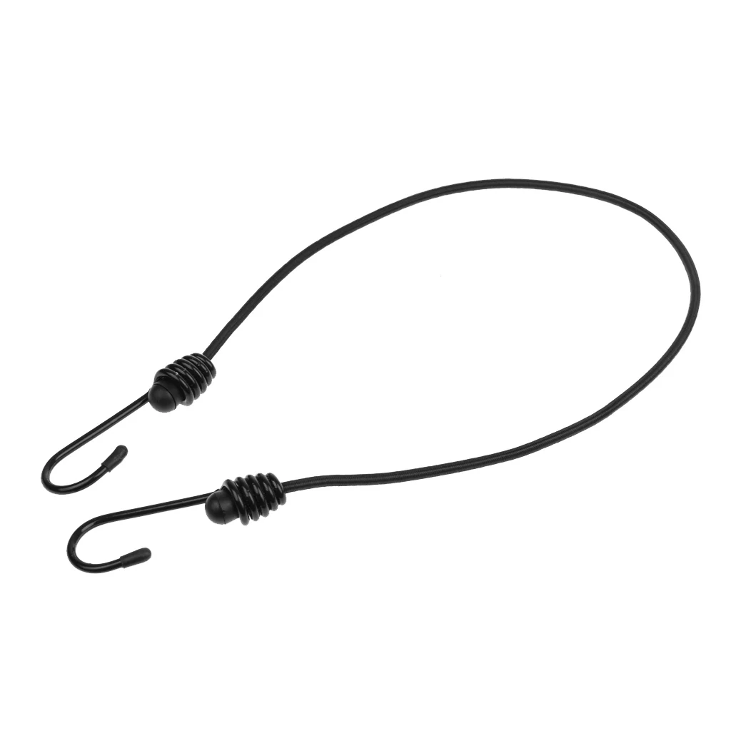 Черный эластичный шнур с крючком ремешок для багажа велосипеда автомобиля набор