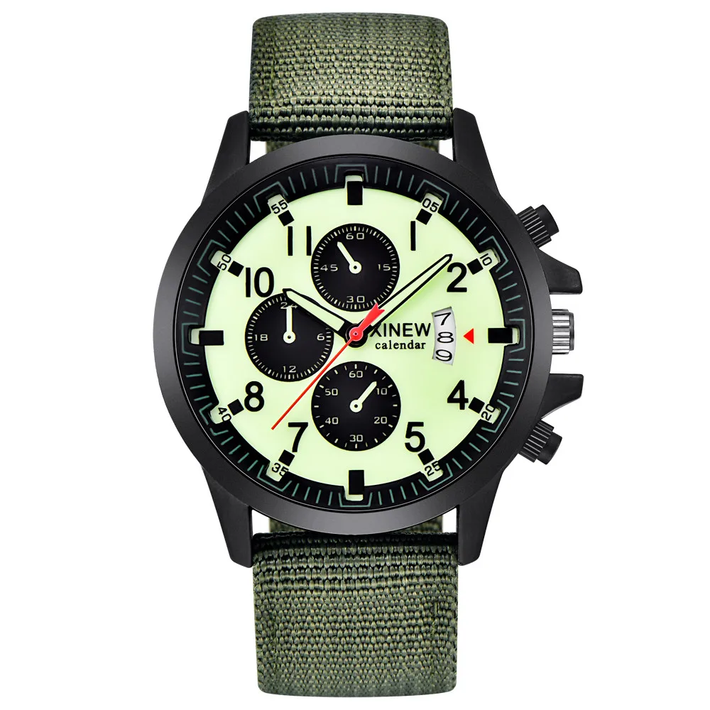 

Stainless Steel Military Sports Quartz Watch Outdoor Men Watches Quartz Wrist Watch Nylon Strap Montre Quartz Pour Hommes