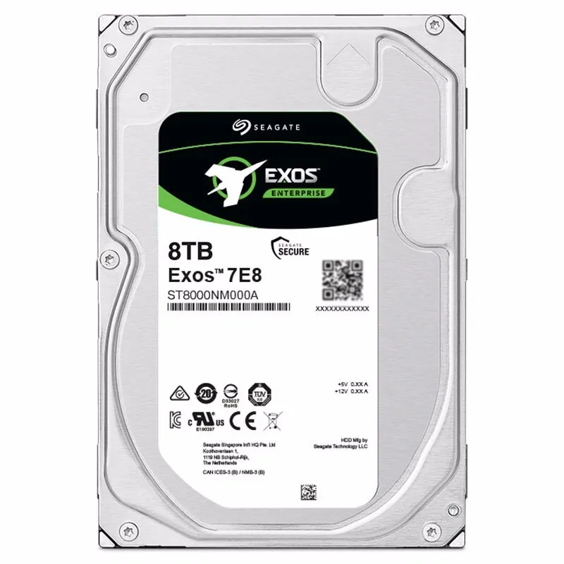 Billig Seagate Exos ST8000NM000A ST8000NM0055 8TB 7200 RPM 512e SATA 6 Gb/s 256MB Cache 3.5