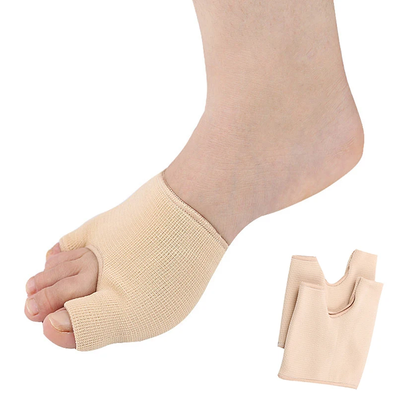 

2PCS Forefoot Toe Protector Nylon Toes Separator Bunion Splint Big Bone Adjuster Foot Care Tools Hallux Valgus Corrector S L