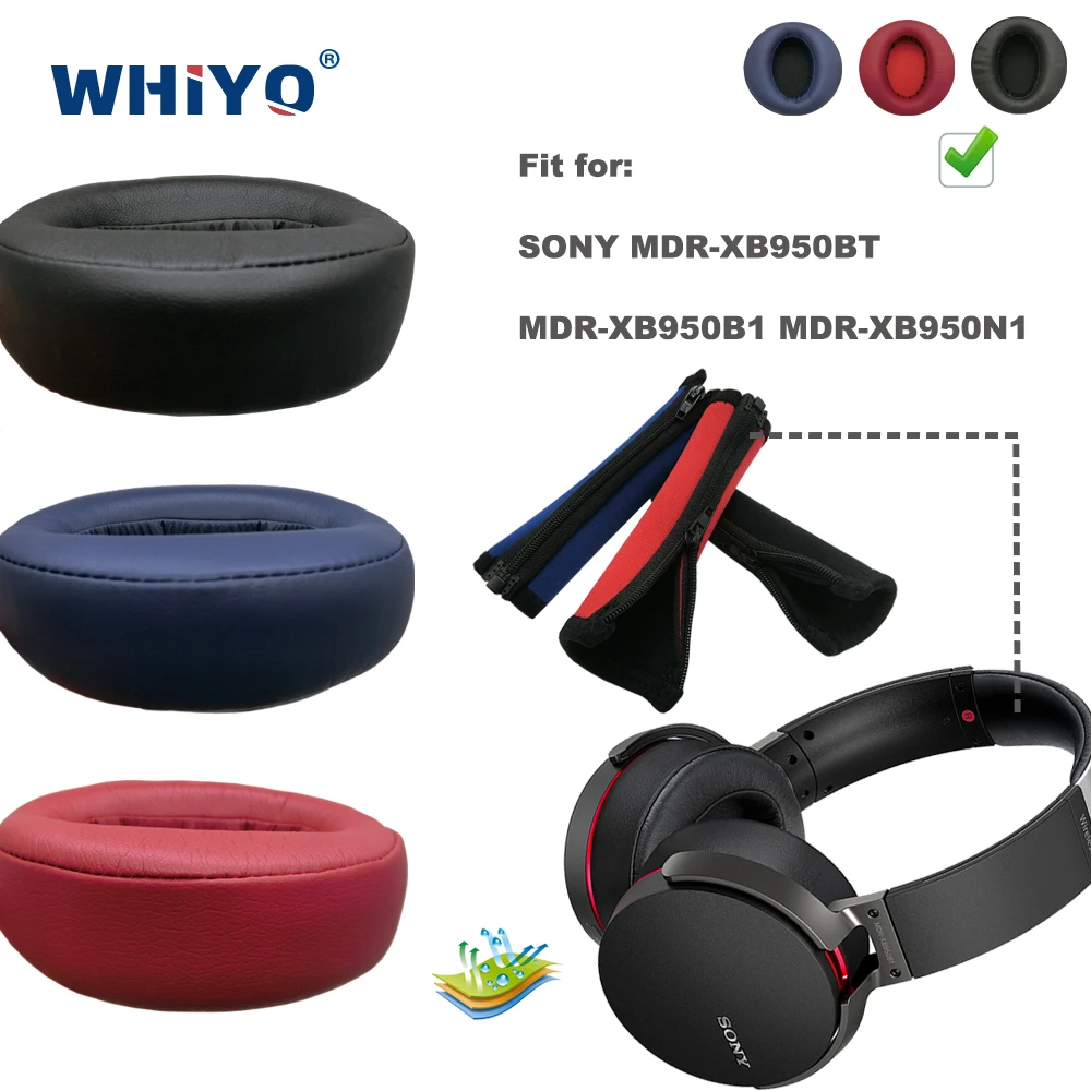 

Replacement Ear pads & Headband for SONY MDR-XB950BT MDR-XB950B1 MDR-XB950N1 Headset Bumper Earmuff Cover Cushion