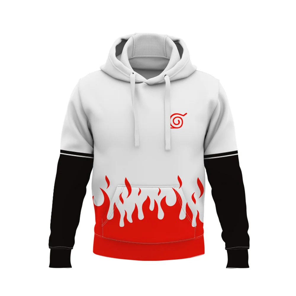 

Autumn men and women hip-hop sweater 3D anime cartoon flame cloud pocket hoodie fashion cool casual jacket high-quality hoodie