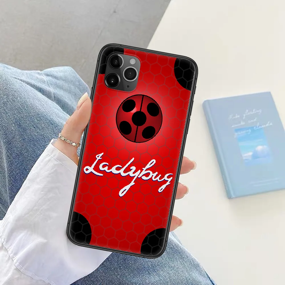 

Ladybugs Cartoon Phone case For Huawei Honor 6 7 8 9 10 10i 20 A C X Lite Pro Play black soft funda fashion Etui trend