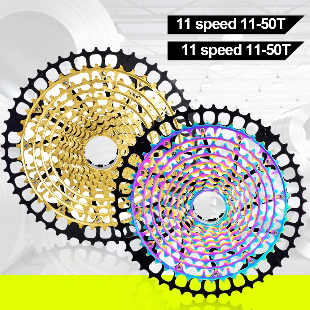

MTB 11/12 Speed Bike Freewheel 11-50T Cassette HG Flywheel Ultralight CNC12 Speed Sprocket Bicycle Accessory Colorful fashion