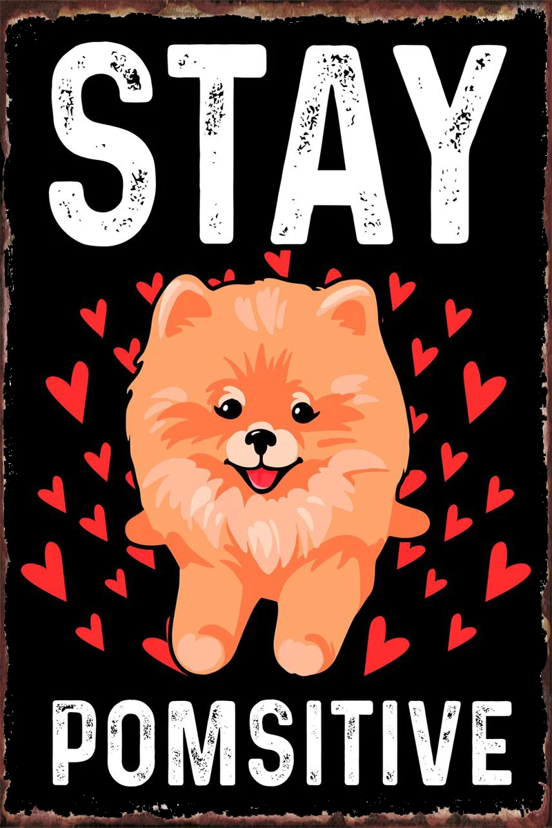 

Померанский металлический знак, оловянные таблички, Настенный декор, украшение для комнаты в стиле ретро, винтаж, для художественного клуба...