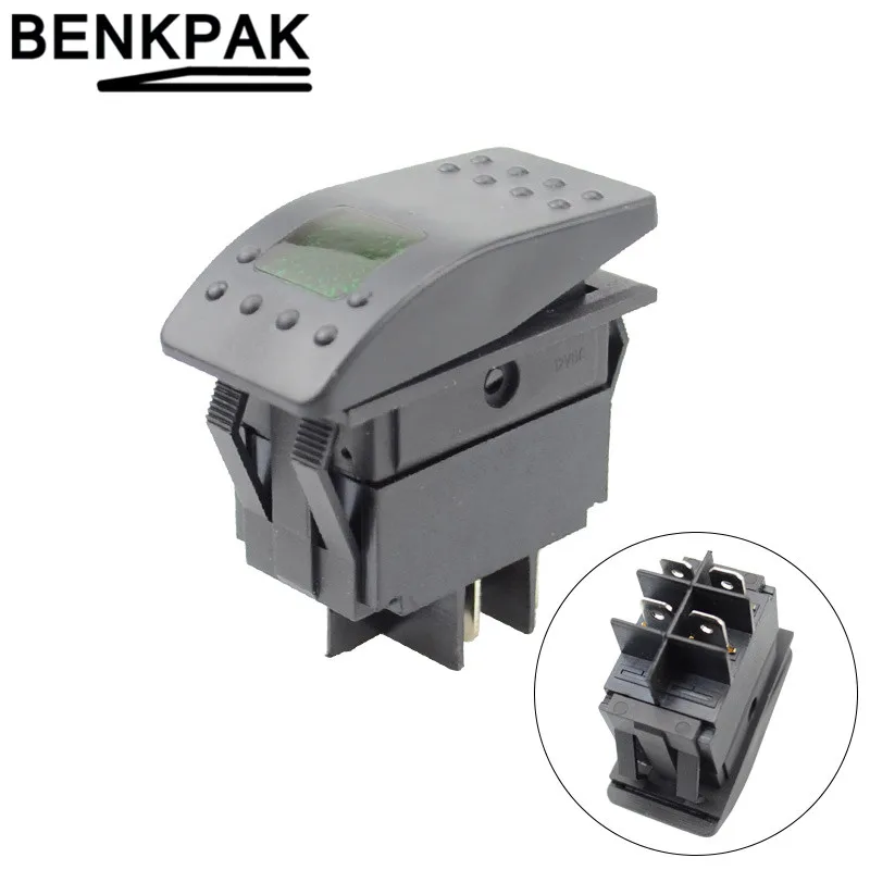 Водонепроницаемый 12V 220V 20A кнопочный переключатель ВКЛ/ВЫКЛ 4 Pin