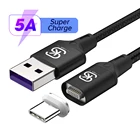 Магнитный кабель SIKAI 11 поколения 5A Micro usb Тип C супер быстрая зарядка магнит QC3.0 Зарядное устройство usb c для iPhone Samsung S20 Huawei