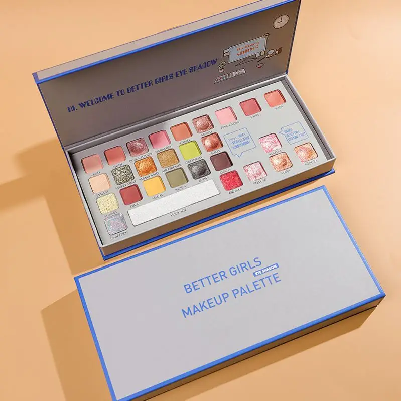 28 цветов Косметика Тени для век Порошковая голографическая 3D тени Палитра