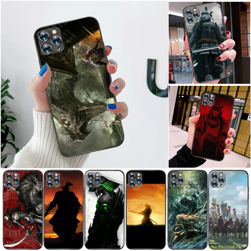 

Hand Painted Japanese Swordsman Phone Case For iPhone 6 6S 7 8 Plus SE 2020 X XR XS 11 12 Pro MAX Back Cover Cases Carcasa
