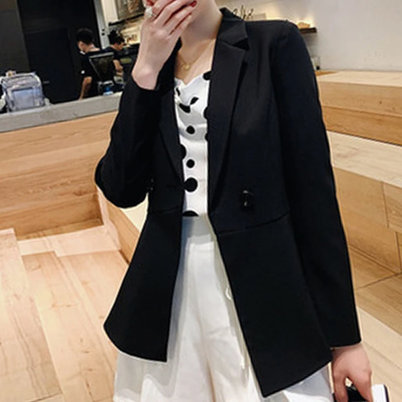 Женские блейзеры и куртки Женская официальная одежда с v-образным вырезом на