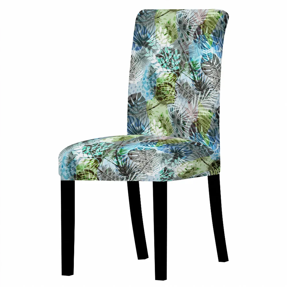 Чехол для стула с принтом стильное украшение дома эластичный чехол на сиденье 6
