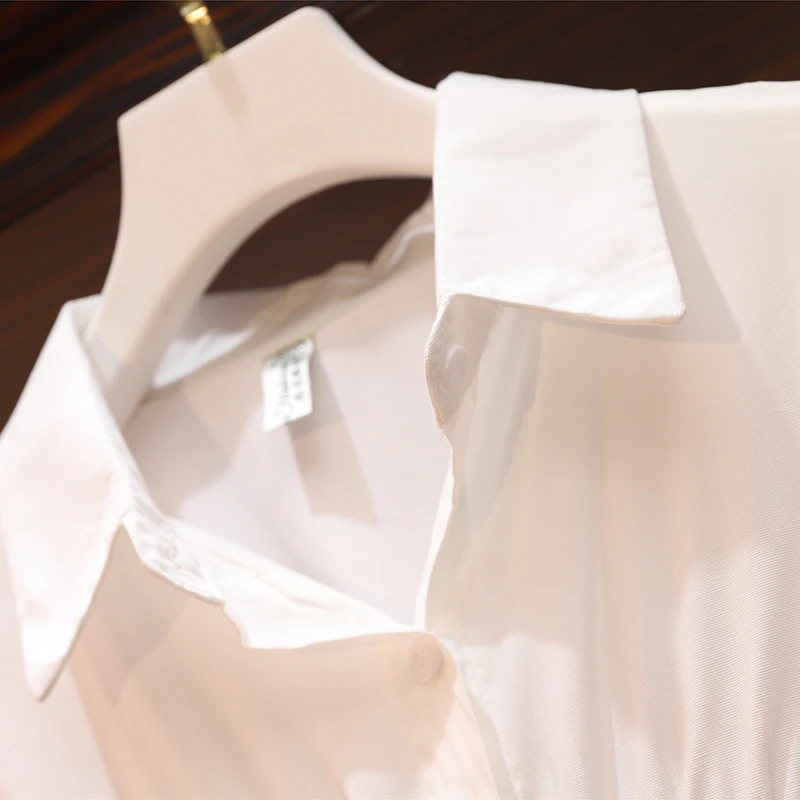 5XL размера плюс белые топы для женщин 2020 Весенняя модная винтажная элегантная