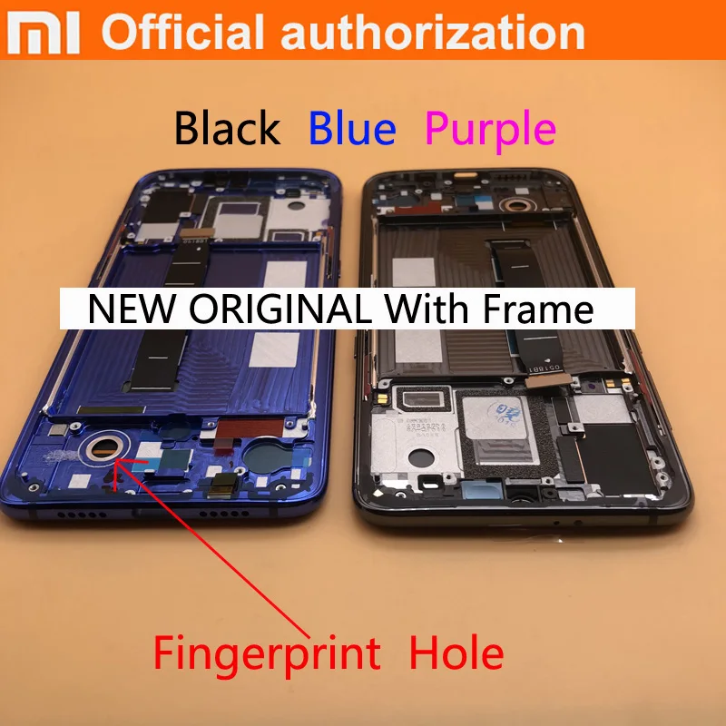 Оригинальный AMOLED ЖК-дисплей со сканером отпечатков пальцев xiaomi Mi 9 Mi9 дисплей XiaoMi