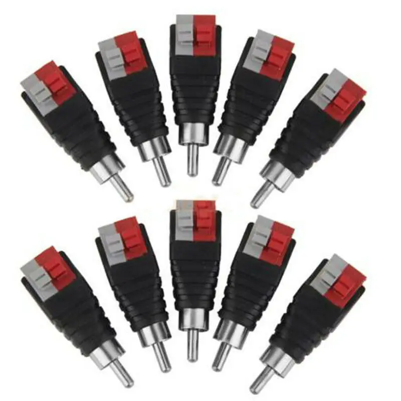 

Audio RCA Male Connector To Audio 1V-38V Receiver Interface Press Type Speaker