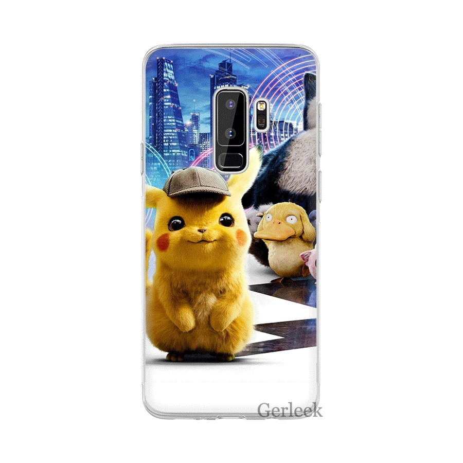Чехол для телефона для samsung Galaxy M10 M20 M30 M40 S6 S7 край S8 S9 S10 S10e Plus Note 8 9 S3 S4 S5 твёрдая обложка с рисунком Пикачу - Цвет: H10
