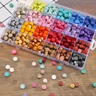 Восковые бусины для сургучной печати, восьмиугольные, для самостоятельной сборки, 1 коробка, 700 шт.