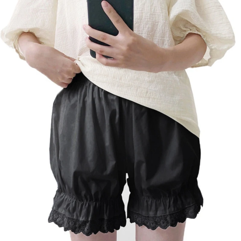 Женские винтажные шаровары в стиле &quotЛолита&quot свободные однотонные брюки с