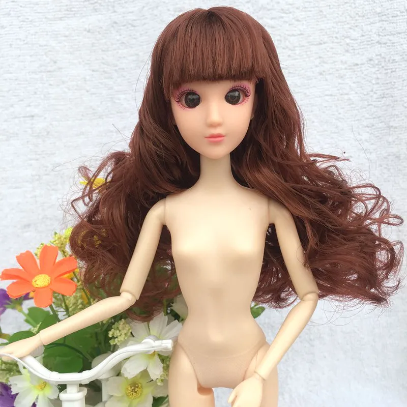 30 см BJD кукла с 3D глазом золотые вьющиеся волосы 12 шарнирных платьев принцесса