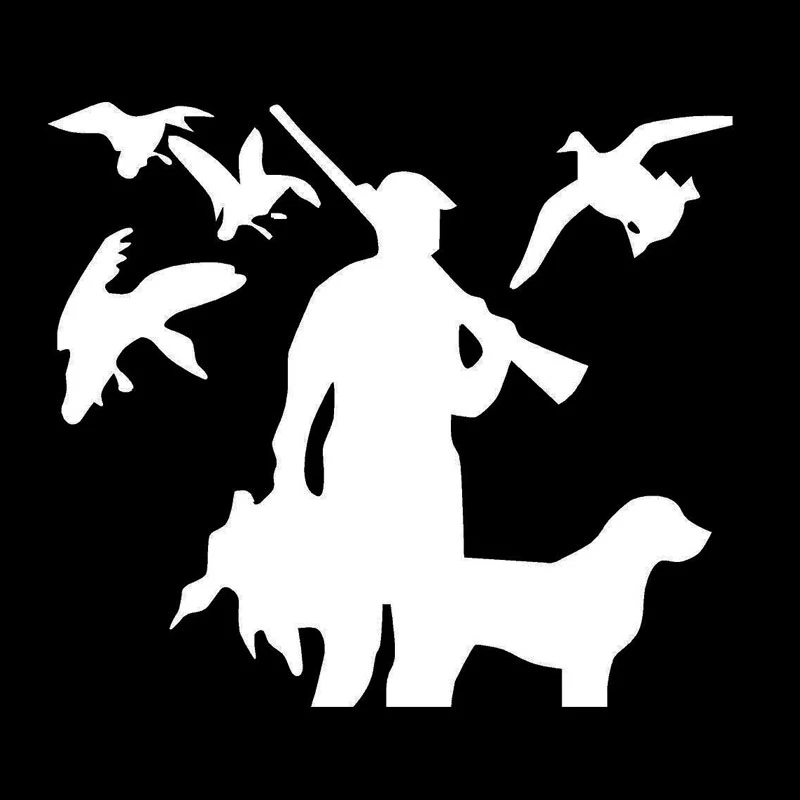 Забавные охотничьи автомобильные наклейки SZWL водонепроницаемая наклейка