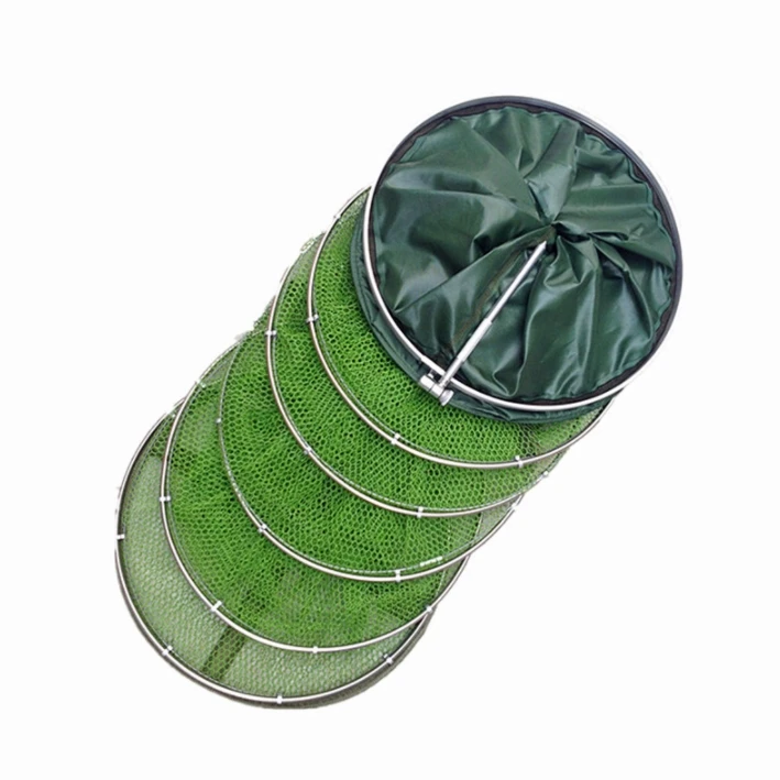 Рыболовная сеть Finefish универсальная из нержавеющей стали с двойным кольцом для