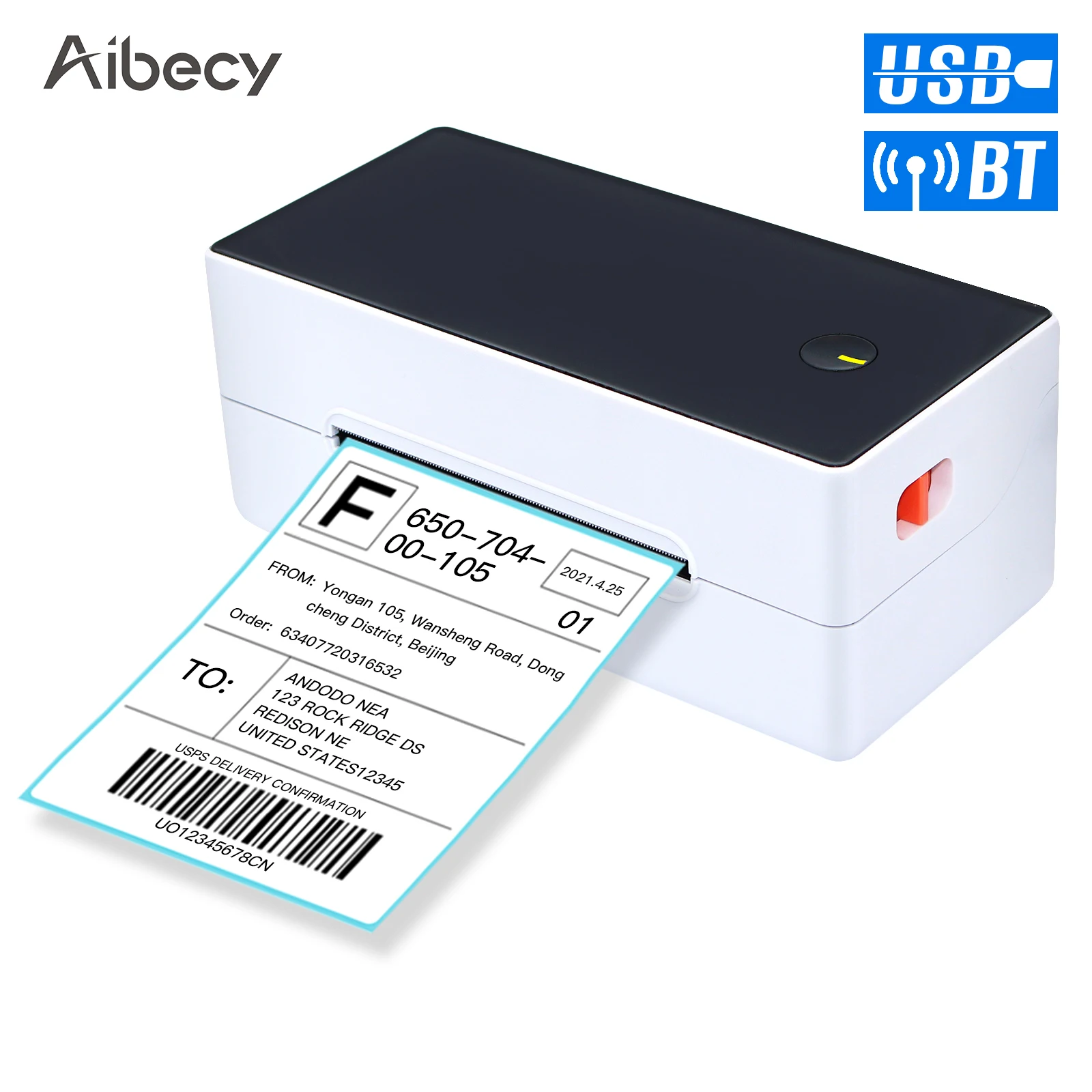 Принтер Aibecy для печати этикеток настольный принтер 4x6 высокоскоростной наклейка