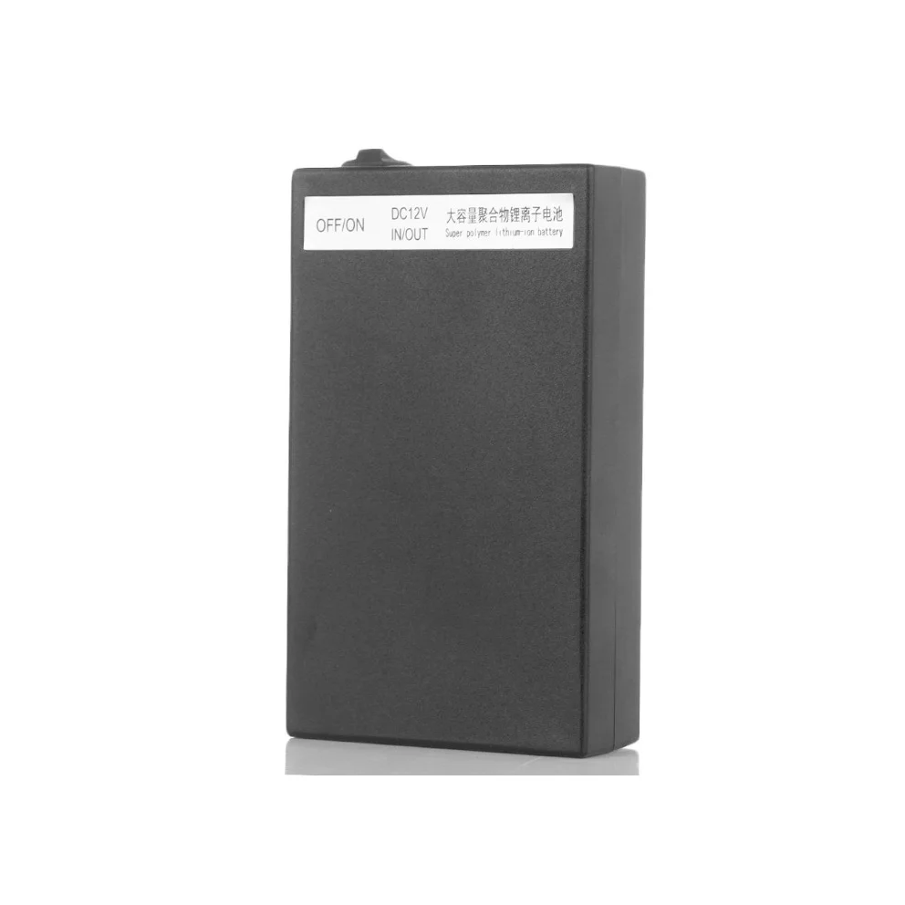 

9800mAH DC 12V Lithium Battery Pack Volume LED Indicator CCTV Camera Smart Power Bank Source W/ 12.6V 1A Charger