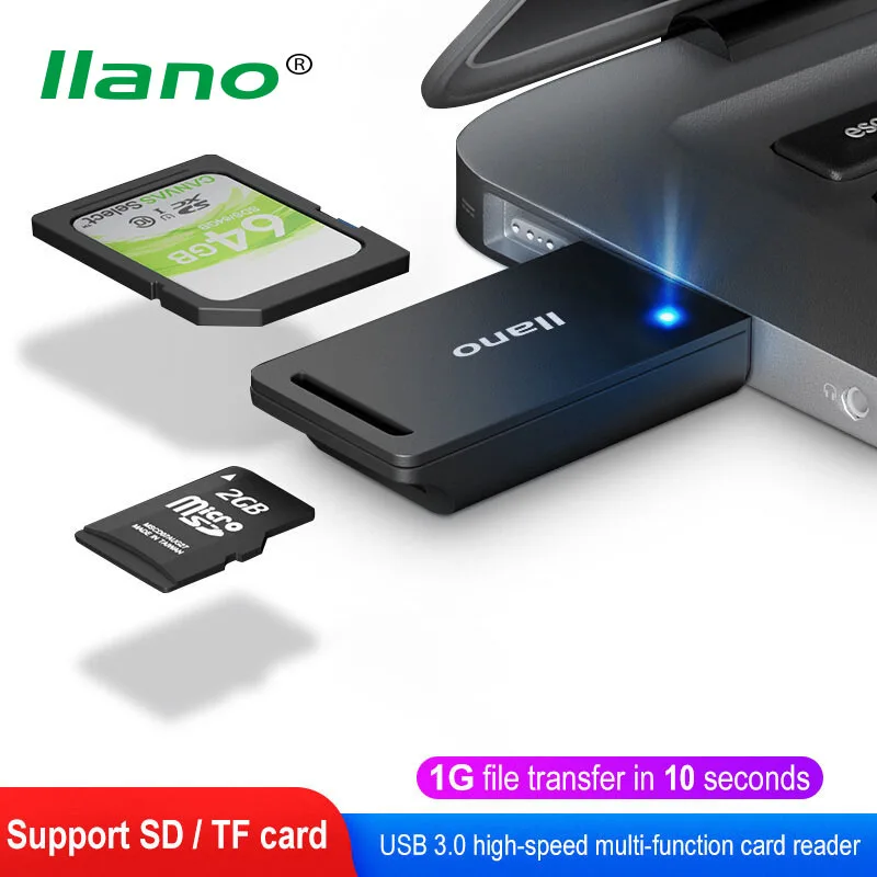 Кардридер LLANO USB 3 0 для SD и TF карт|Компьютерные кабели разъемы| |