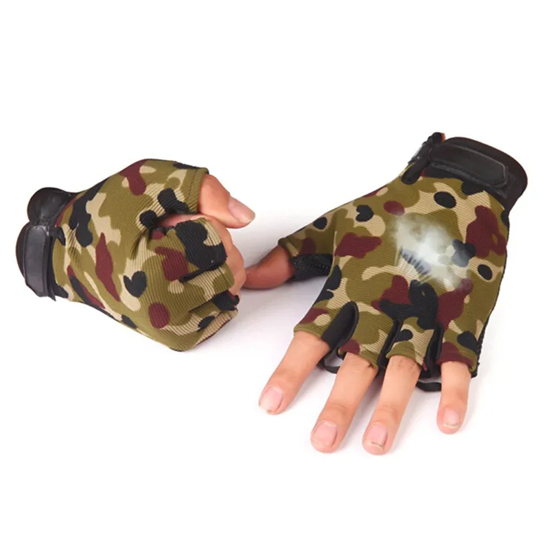 Противоскользящие перчатки на полпальца для тренажерного зала дома