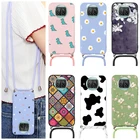 Чехол для Xiaomi Mi 10 T Lite, чехол для телефона 6,67 дюйма с цепочкой и ожерельем, чехол для Mi 10 T, 10tlite, сумка из ТПУ с ремешком через плечо