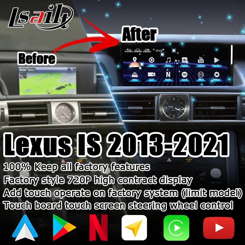 

10,25 дюймовый Android carplay экран для Lexus IS IS350 IS200t IS300 IS300h IS250 2013-2021 с android Авто от Lsailt