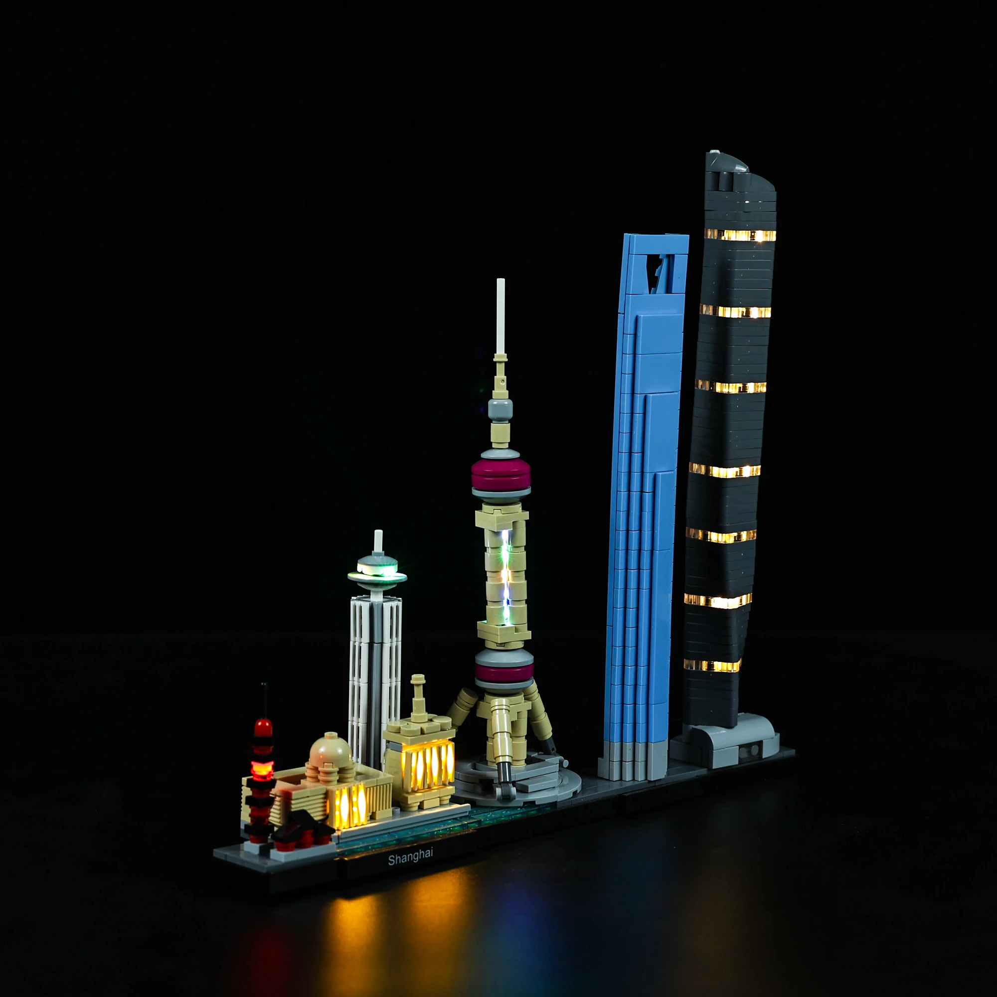 Набор светодиодсветильник для архитектуры Shanghai совместимый с 21039 строительными