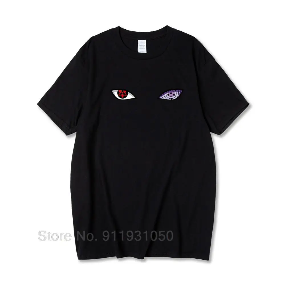 

Fashion Japanese Anime T Shirt Men Funny Uchiha Uzumaki Hatake Eyes Print Cartoon T-shirt Casual Cool Streetwear Tshirt Top Tee