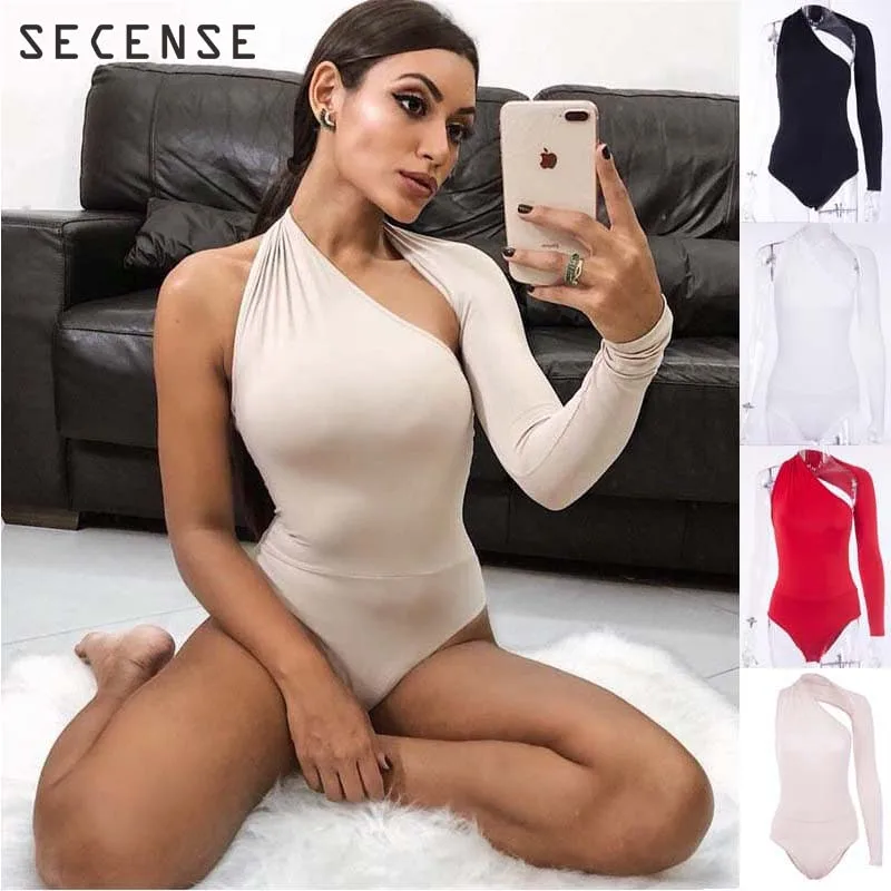 Комбинезоны женские на одно плечо ажурные из полиэстера бежевые комбинезоны