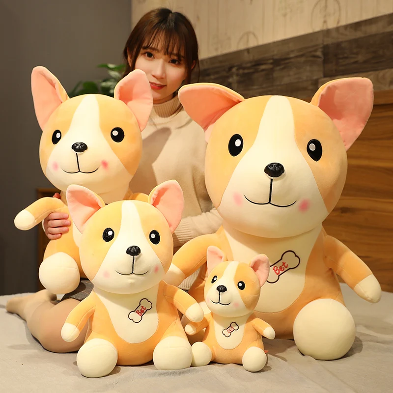 Precio ¡Novedad! Bonitos Juguetes De Peluche De Perros, Peluche De Cachorro De Animales De Dibujos Animados Suaves Para Niños, Cojín De Peluche, Regalo De Cumpleaños Kawaii Para Niñas