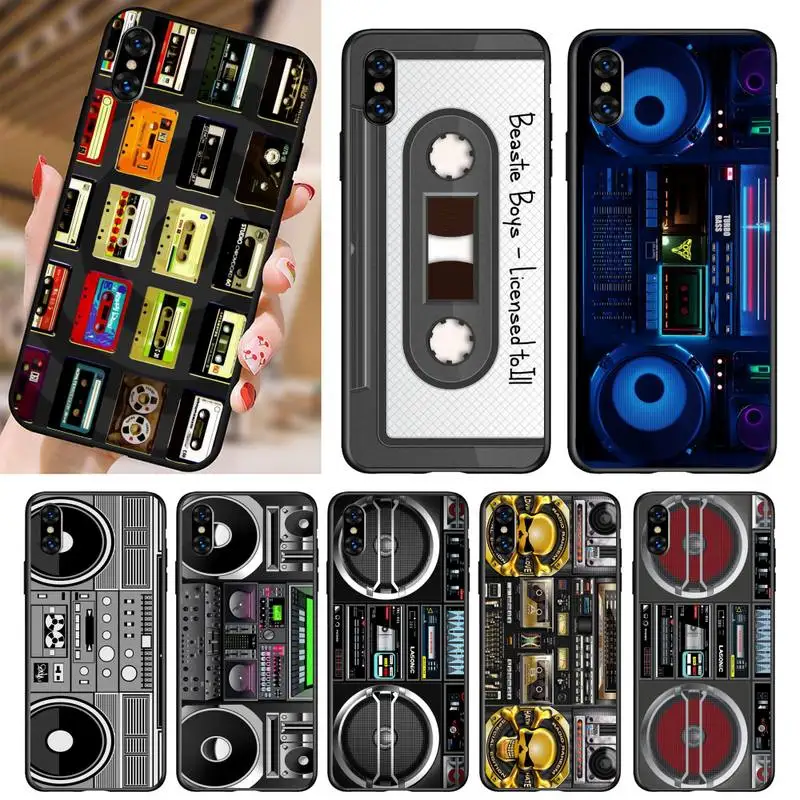 

Camera Cassette Music Phone Case For IPhone Case 5 5s se 6 6s 7 8 11 12 X Xs Xr Pro Plus Max Mini Cover