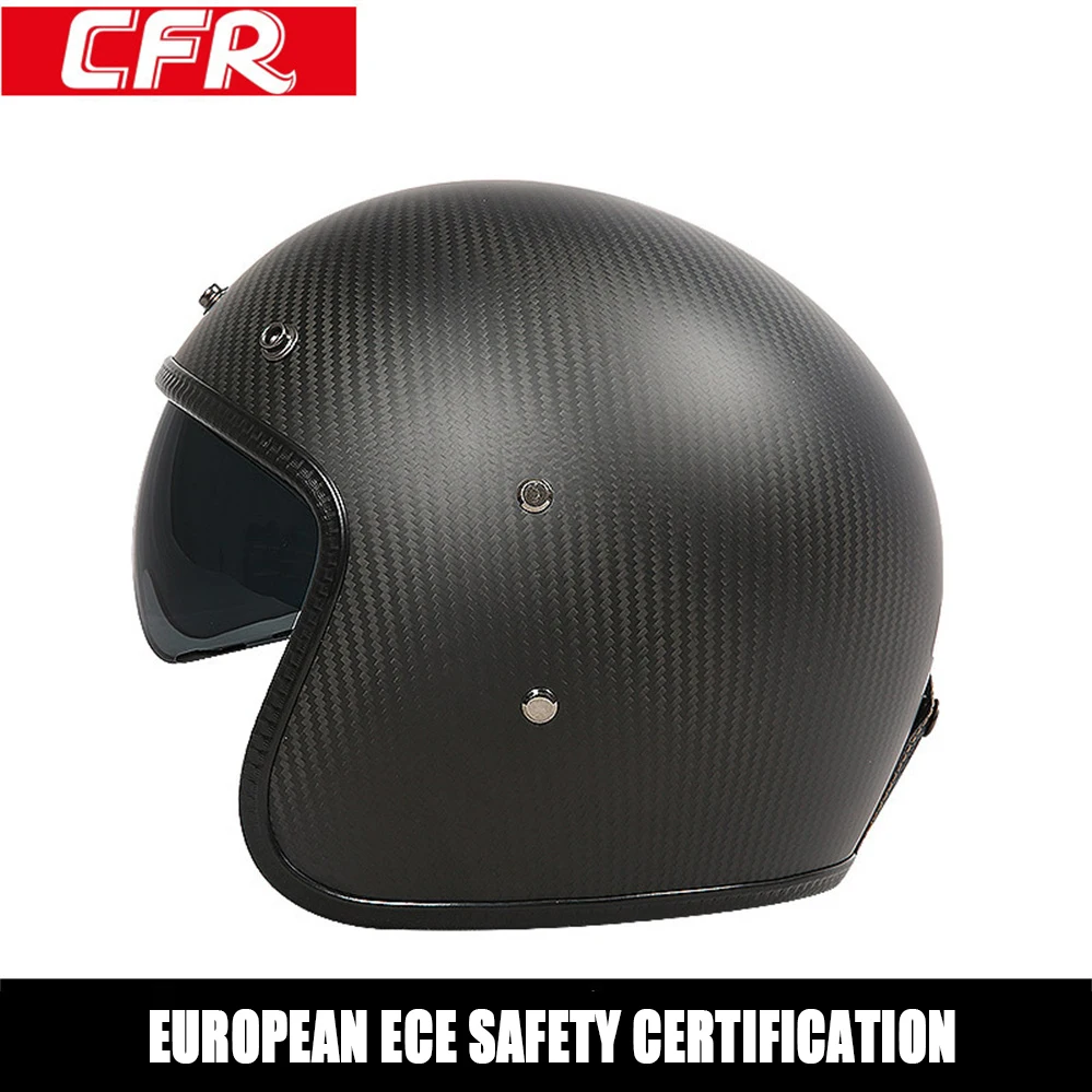 Мотошлем с открытым лицом из углеродного волокна одобрен ECE | Автомобили и