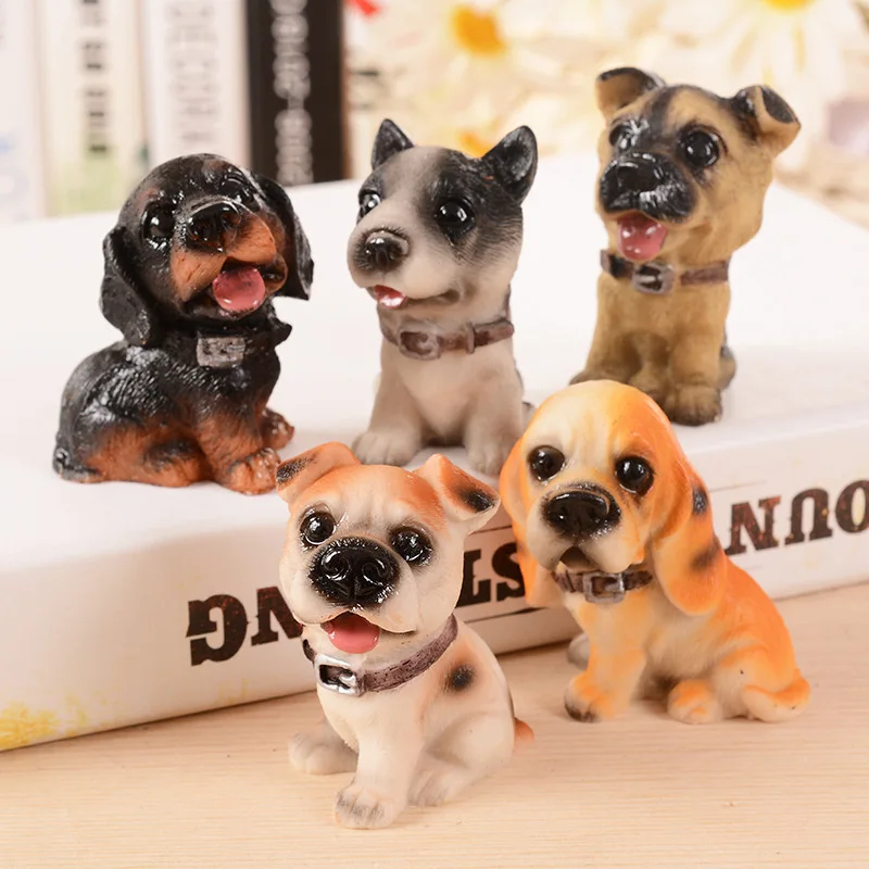 

Nordic Figurine Sets Desktop Decoration 12 Pieces Dog Resin Ornaments Home Decoration Cute Model Crafts Ornaments Gift