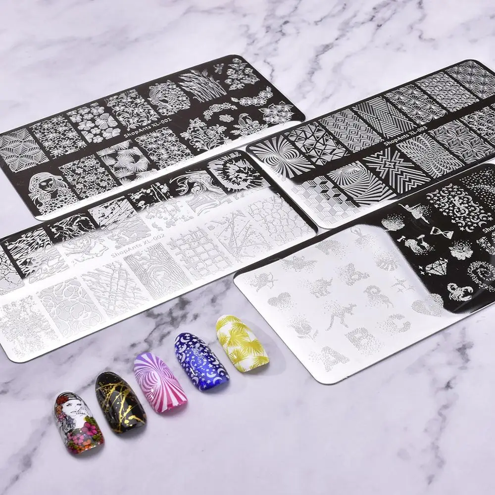 1 шт. пластины для стемпинга ногтей из нержавеющей стали | Красота и здоровье