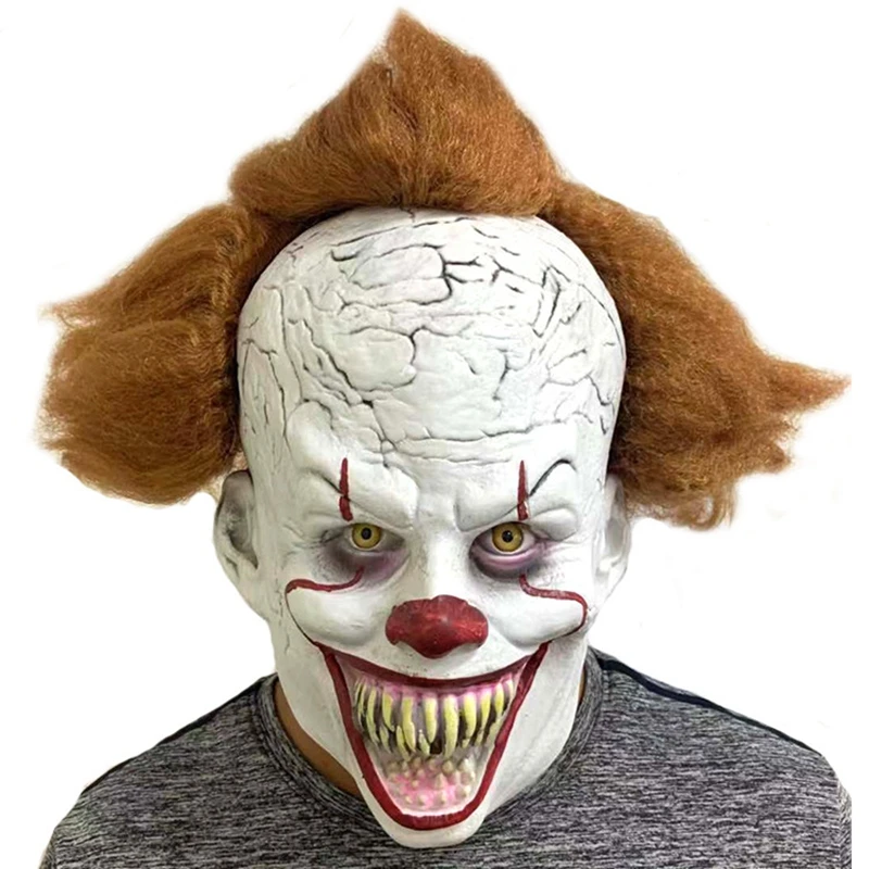 Return Of The Clown Mask Terror Cosplay Halloween Latex Material Party Masquerade Role Playing High Quality Accessories Masks |