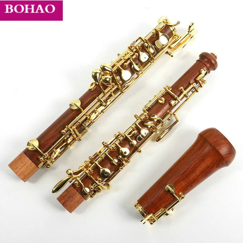 New oboe sound quality good C bond mahogany body 3rd octave range left F industry |