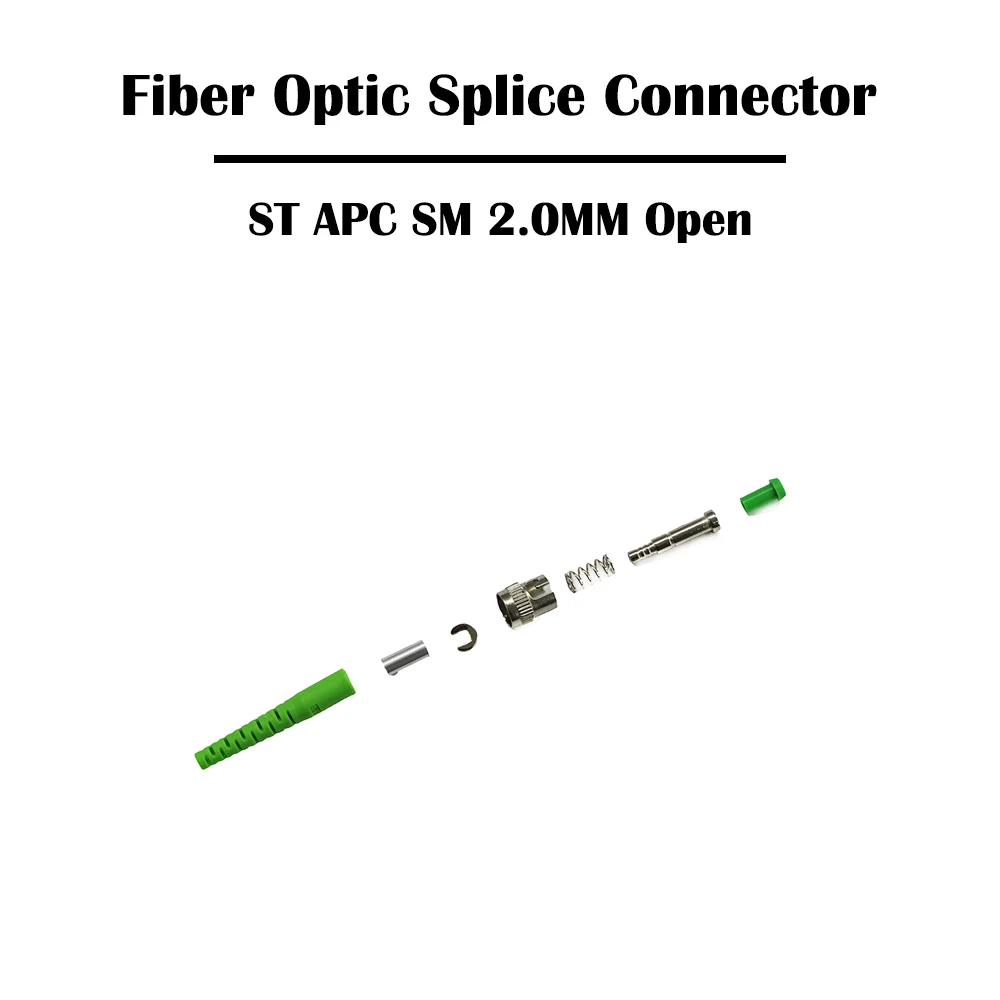 Соединитель оптического волокна ST UPC/APC Openc/закрытый 100 шт. 2 0 мм SM одномодовый