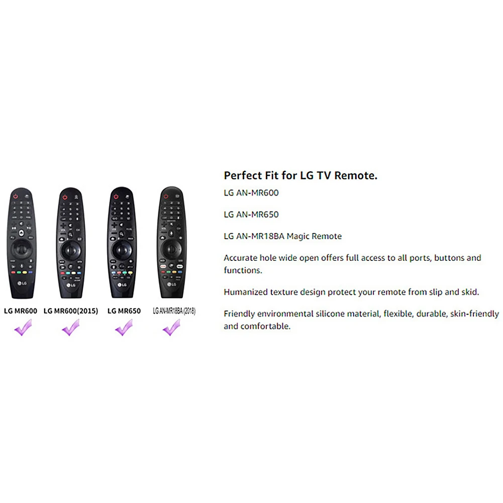 

New Europe Soft Silicone Protective Case Cover for LG AN-MR600 AN-MR650 Remote Control