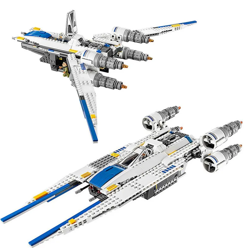 05054 Rebel U-Wing Fighter серия Звездные войны строительные блоки кирпичи трудно найти Детский развивающий подарок совместим с 75155