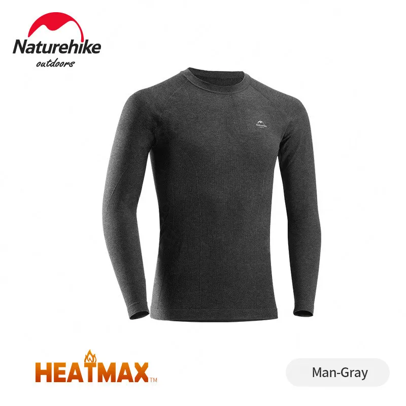 Man-Gray-Jacket Naturehike на открытом воздухе держать тепло нижнее белье спонтанная температура осенние брюки зима пот выпускать Спортивное нижнее белье "Xuan Shang" - Цвет: Man-Gray-Jacket
