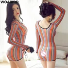 Новинка, цветное Сетчатое нижнее белье, эластичное хлопковое сексуальное нижнее белье, соблазнительные женские сексуальные костюмы для малышей, Кукольное платье, Эротическая Пижама