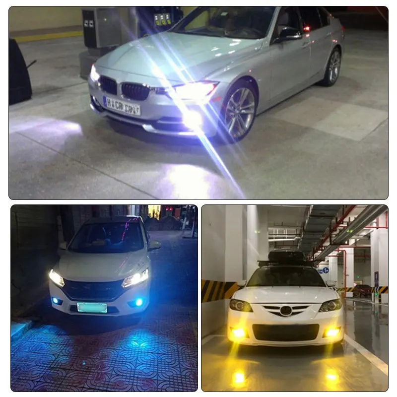 Светодиодные Автомобильные противотуманные фары CANbus H11 H8 2 шт. H9 H16(IP) 9005 9006 H7 6000 лм