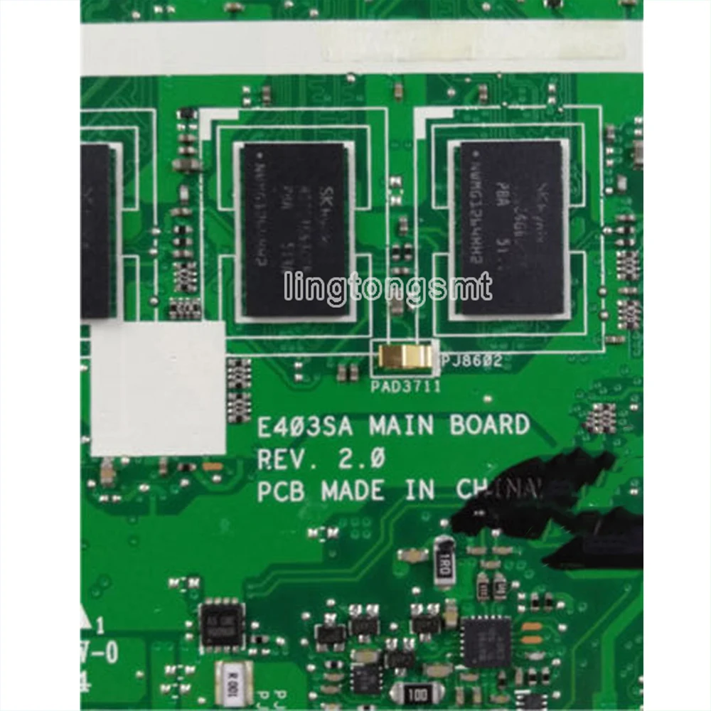 

E403SA motherboard For Asus E403SA E403S mainboard work 100% Test original N3700 4 cores 2G RAM 32G SSD